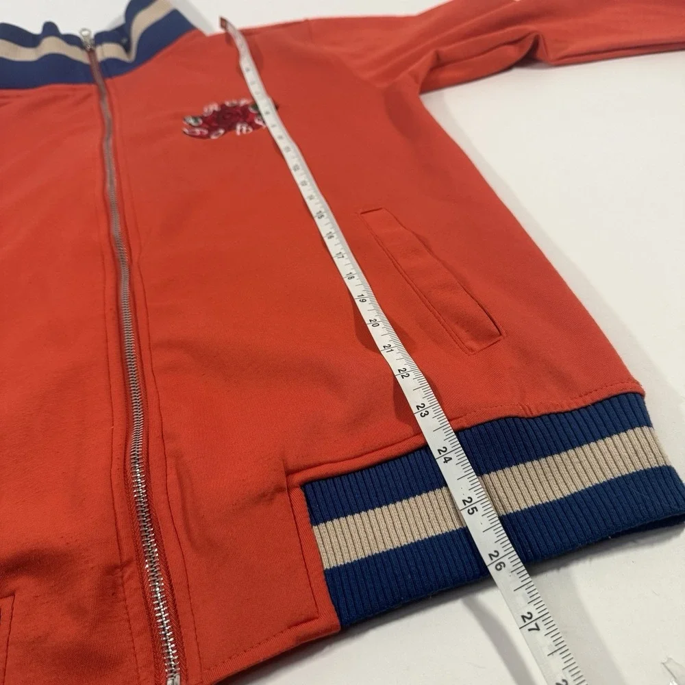 Vintage 1996 New York Varsity‎ Jacket Mens M Embroidered Tiger & Rose Streetwear